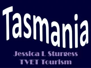 Jessica L Sturgess TVET Tourism