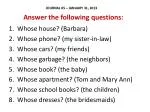 Ownership Queries: Exploring Possessions in Daily Life - slide 1