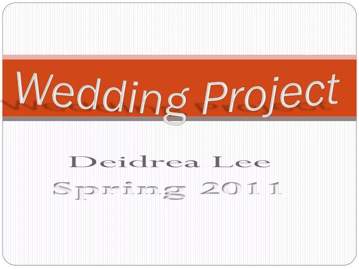 wedding project