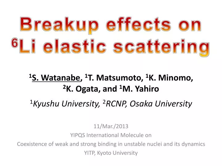 breakup effects on 6 li elastic scattering