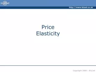 Price Elasticity