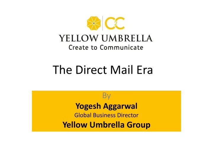 the direct mail era