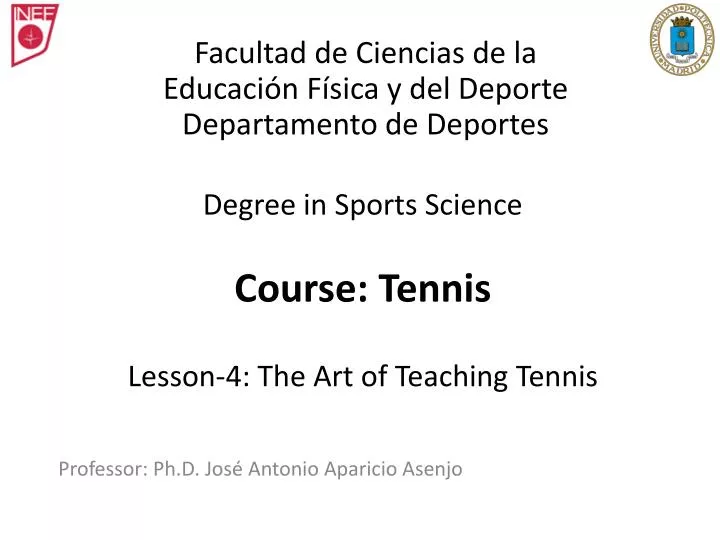 degree in sports science course tennis lesson 4 the art of teaching tennis