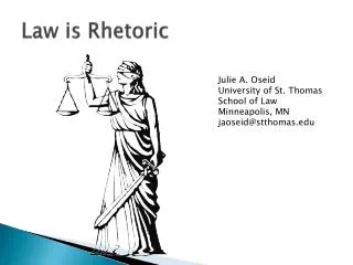 Law is Rhetoric