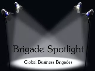 Brigade Spotlight Global Business Brigades