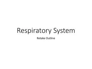 respiratory system