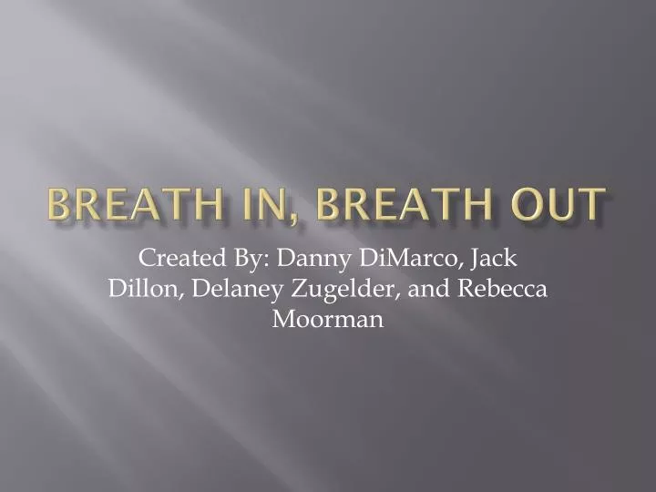 breath in breath out