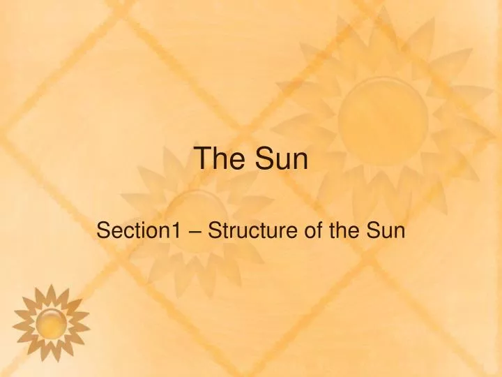 the sun