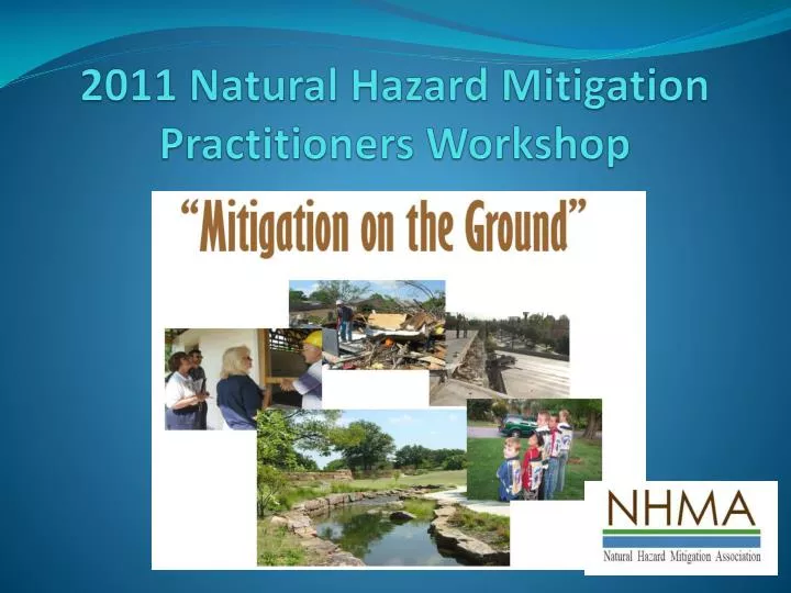 2011 natural hazard mitigation practitioners workshop