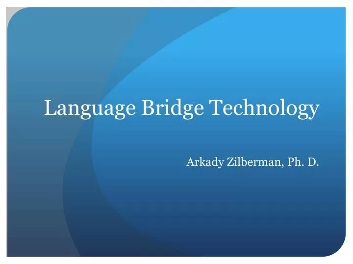language bridge technology