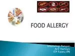 FOOD ALLERGY - slide 1