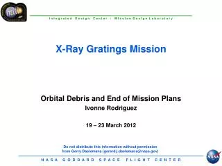 X-Ray Gratings Mission