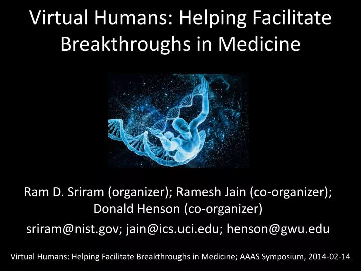 virtual humans helping facilitate breakthroughs in medicine