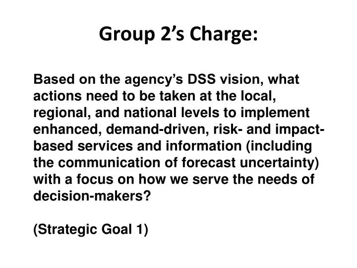 group 2 s charge
