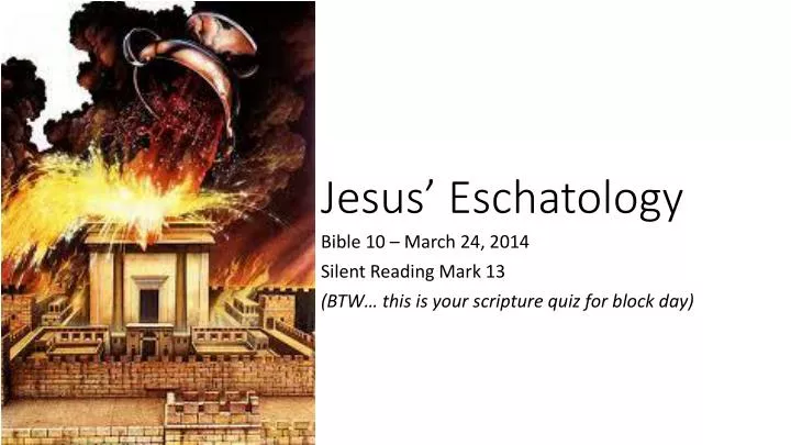 jesus eschatology