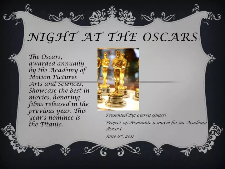 night at the oscars