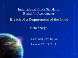 Breach of a Requirement of the Code