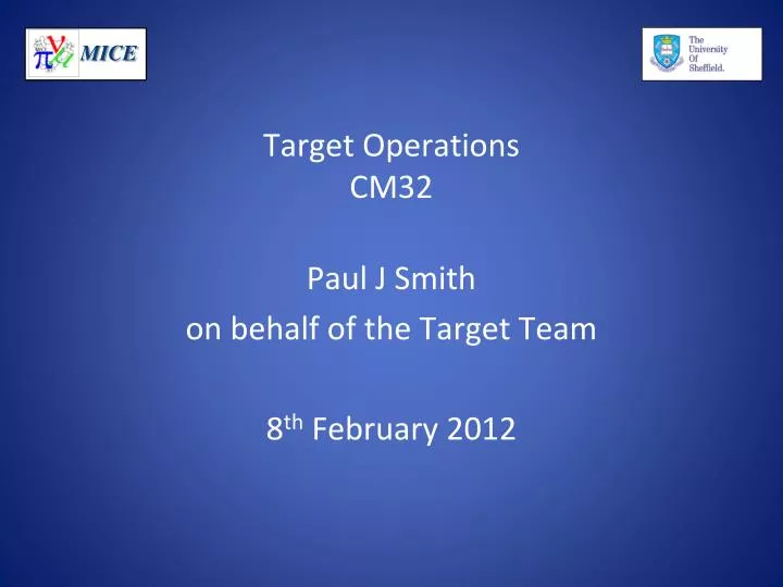 target operations cm32
