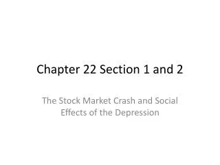 chapter 22 section 1 and 2
