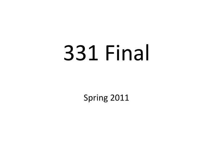 331 final