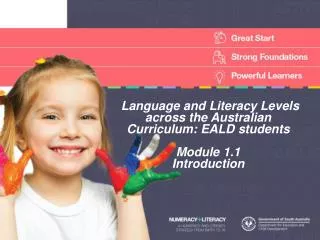 Language and Literacy Levels across the Australian Curriculum: EALD students Module 1.1