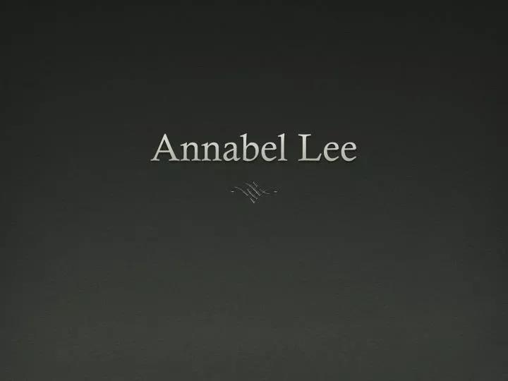 annabel lee