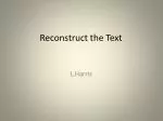 Reconstruct the Text - slide 1