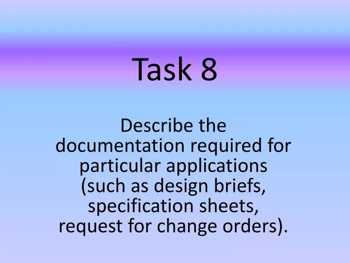 task 8