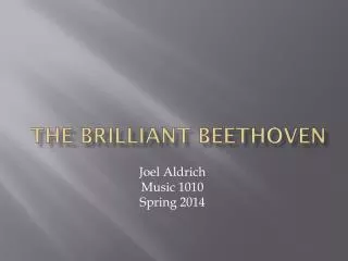 The Brilliant beethoven