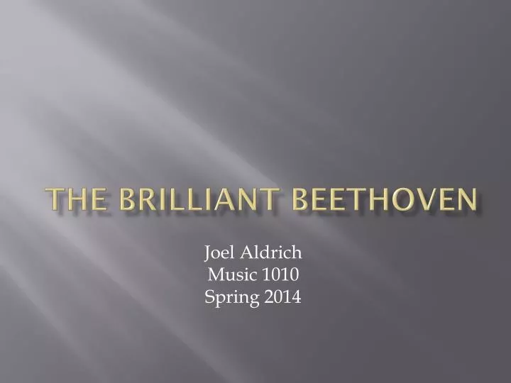 the brilliant beethoven