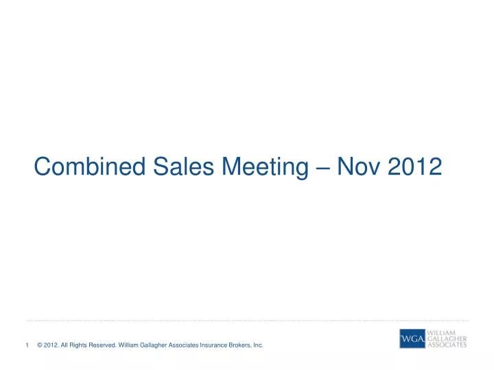 combined sales meeting nov 2012