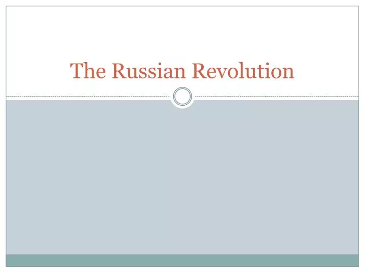 the russian revolution