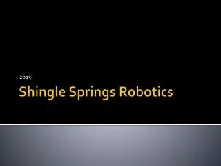 Shingle Springs Robotics