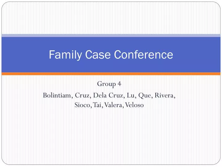 family case conference