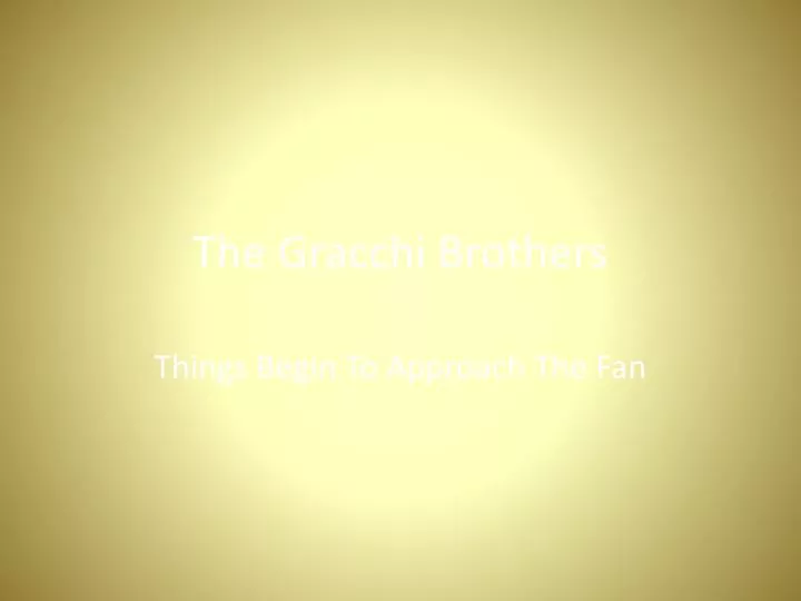 the gracchi brothers
