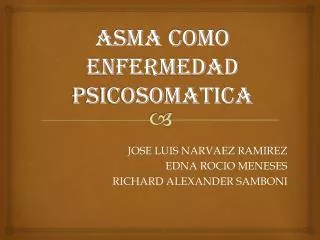 asma como enfermedad psicosomatica