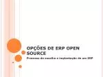 OPÇÕES DE ERP OPEN SOURCE - slide 1