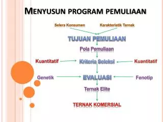 menyusun program pemuliaan