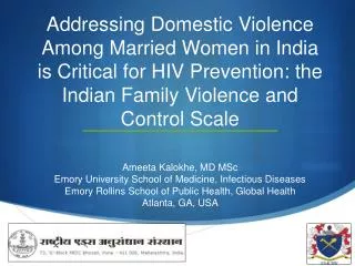 Ameeta Kalokhe, MD MSc Emory University School of Medicine, Infectious Diseases