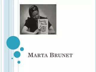 marta brunet
