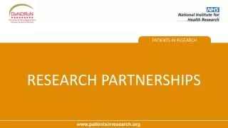 research partnerships