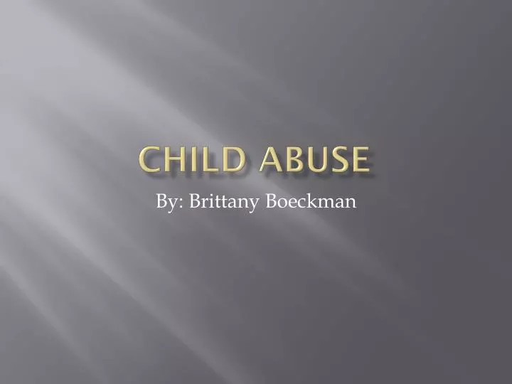 child abuse