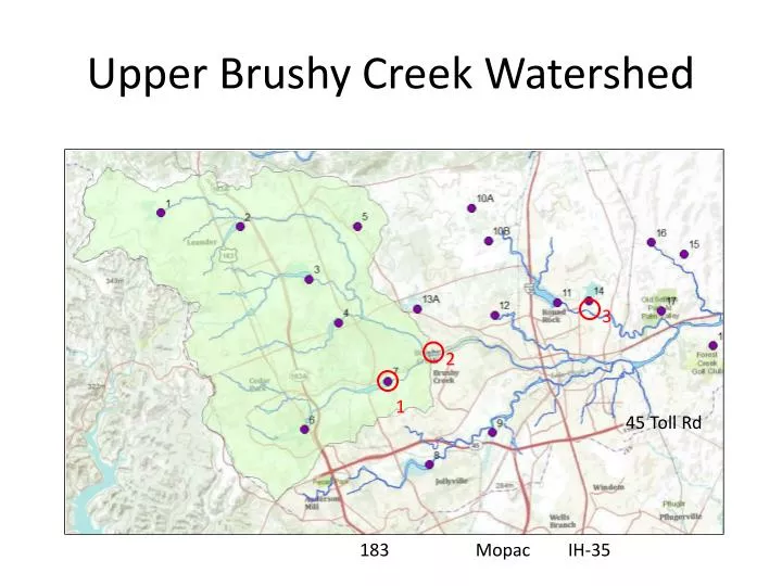 upper brushy creek watershed