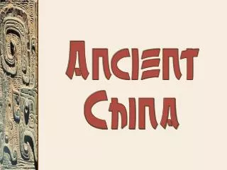 Ancient China