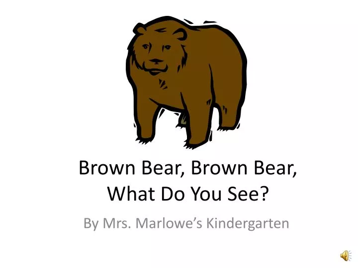 brown bear brown bear what do you see