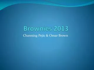 Brownies 2013