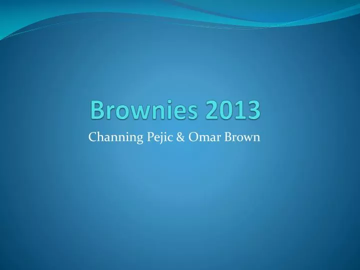 brownies 2013