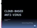 Cloud-based Anti-Virus - slide 1