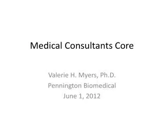 Medical Consultants Core