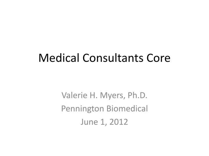 medical consultants core